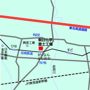 富士工場の地図