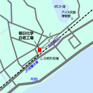 白老工場の地図